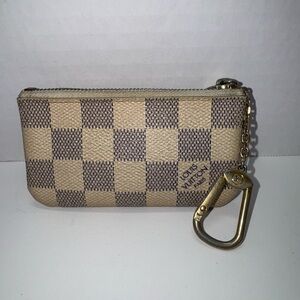 LOUIS VUITTON Damier Azur Key Pouch